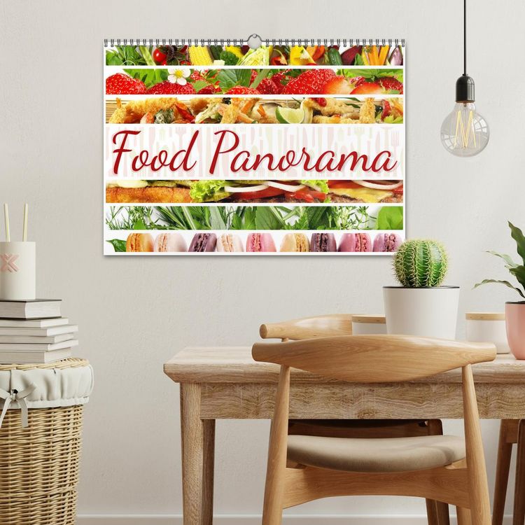 Produktbild: Food Panorama - K&uuml;chenkalender 2026 (Wandkalender 2026 DIN A3 quer), CALVENDO Monatskalender