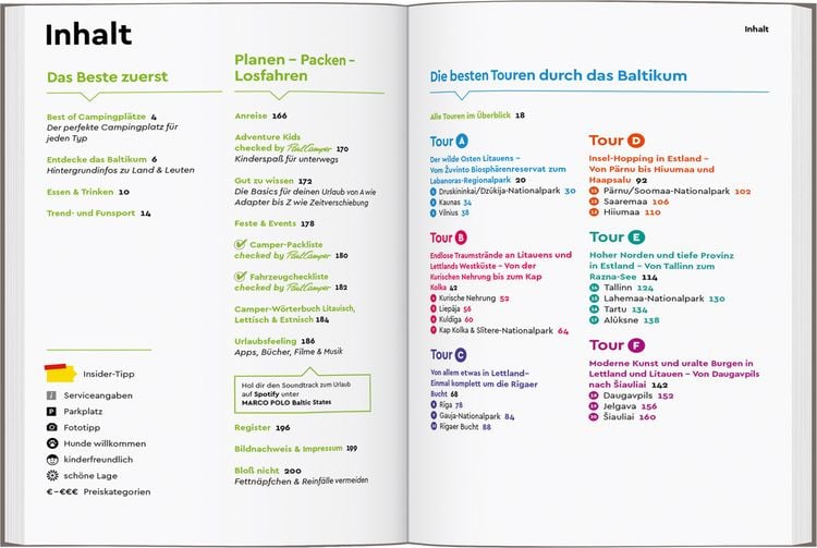 Produktbild: MARCO POLO Camper Guide Baltikum: Estland, Lettland & Litauen