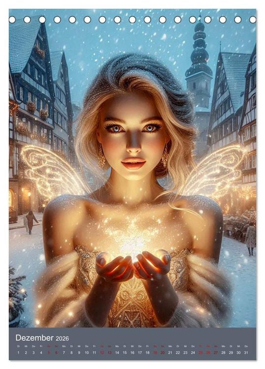 Produktbild: Mystische Welten, Fantasy Naturzauber (Tischkalender 2026 DIN A5 hoch), CALVENDO Monatskalender