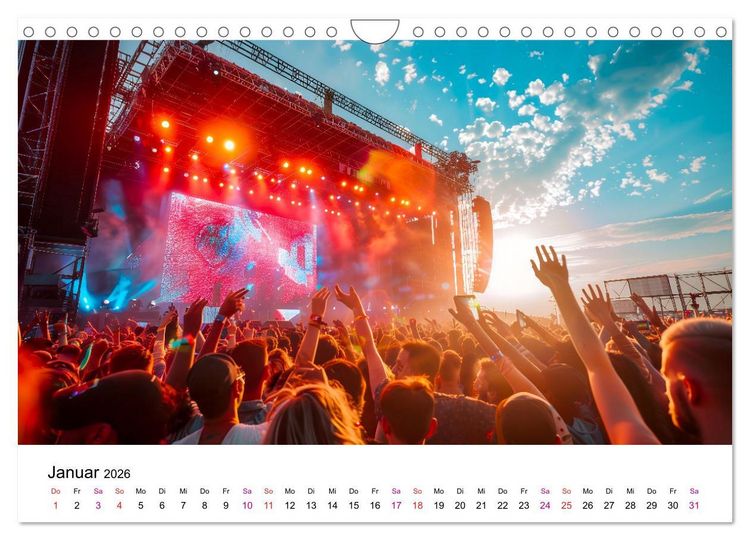 Produktbild: Festival Time (Wandkalender 2026 DIN A4 quer), CALVENDO Monatskalender