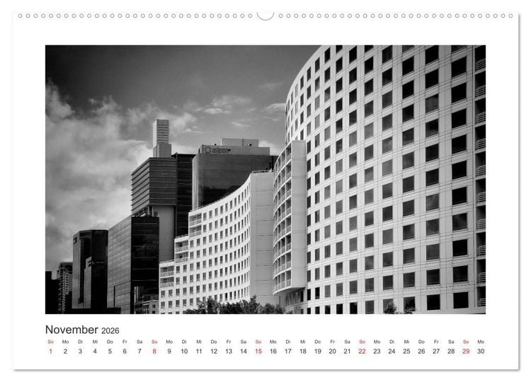Produktbild: SYDNEY Monochrom (hochwertiger Premium Wandkalender 2026 DIN A2 quer), Kunstdruck in Hochglanz