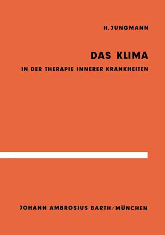 Produktbild: Das Klima in der Therapie innerer Krankheiten