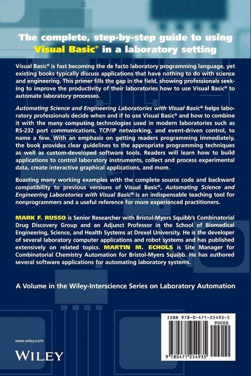 Produktbild: Automating Science and Engineering Laboratories with Visual Basic