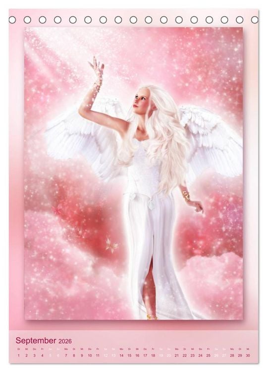 Produktbild: Himmlische Lichtbegleiter - Kalender (Tischkalender 2026 DIN A5 hoch), CALVENDO Monatskalender