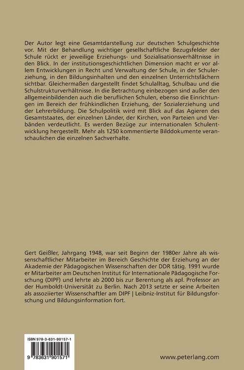 Produktbild: Schulgeschichte in Deutschland