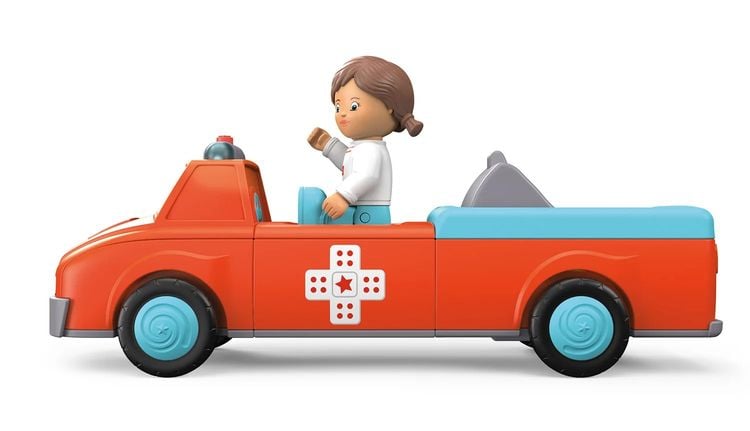 Produktbild: SIKU 0145 - Toddys Anna Amby Rettungswagen mit Figur, mit Light & Sound, Click&Play