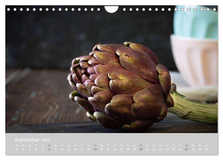 Produktbild: authentic FOOD art Obst und Gem&uuml;se (Wandkalender 2026 DIN A4 quer), CALVENDO Monatskalender