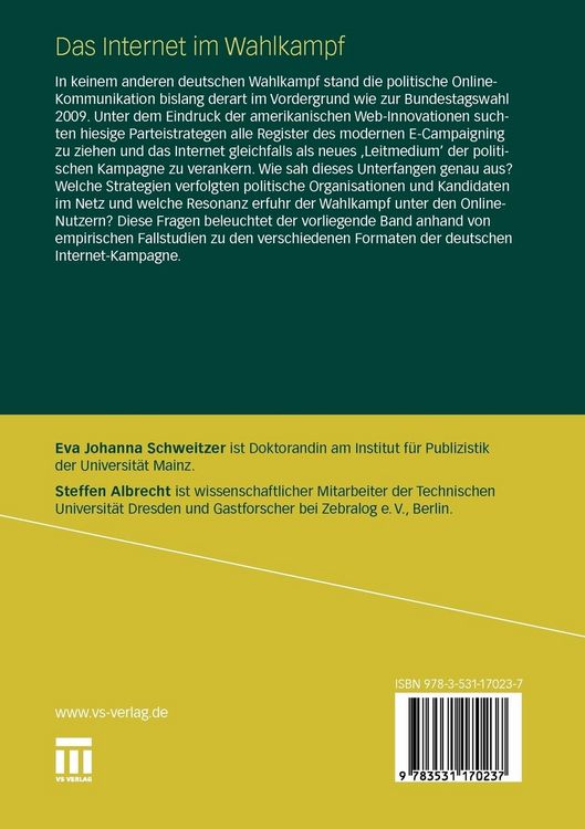 Produktbild: Das Internet im Wahlkampf