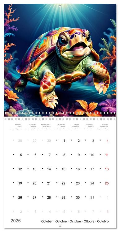 Produktbild: La joie animale (Calendrier mural carr&eacute; 2026 30x30 cm) Calendrier double avec une page pour vos prises de notes