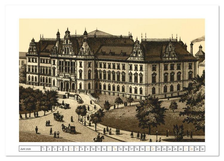 Produktbild: Hamburg: Die Hafenstadt auf historischen Stichen (Wandkalender 2026 DIN A2 quer), CALVENDO Monatskalender