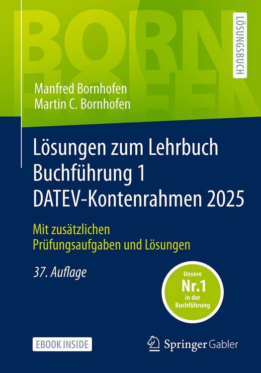 Produktbild: Lösungen zum Lehrbuch Buchführung 1 DATEV-Kontenrahmen 2025