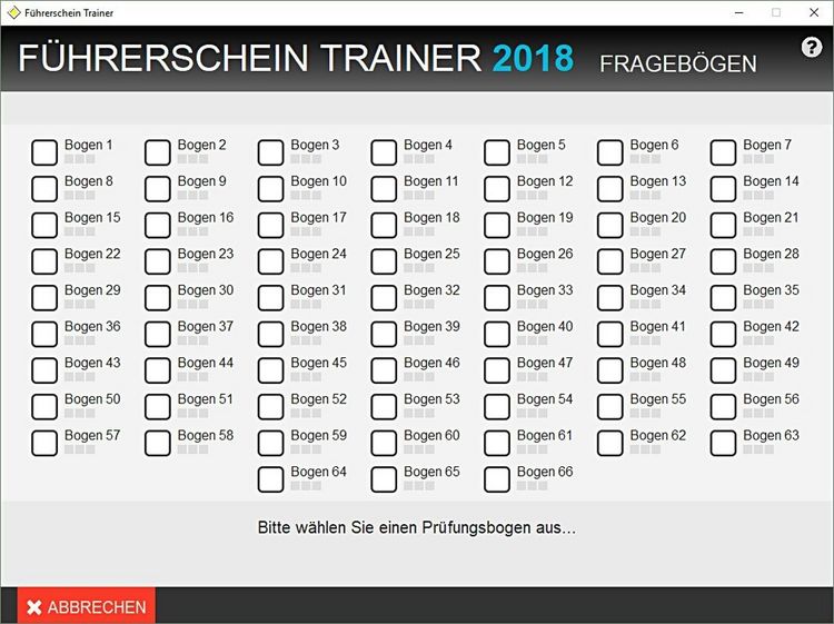 Produktbild: F&uuml;hrerschein Trainer 2018