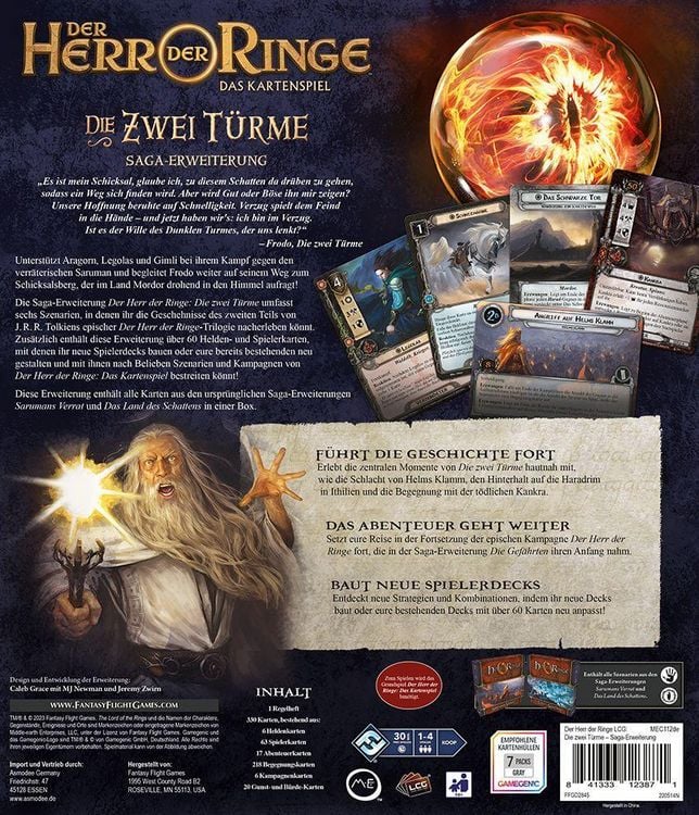Produktbild: Der Herr der Ringe: Das Kartenspiel - Die zwei T&uuml;rme