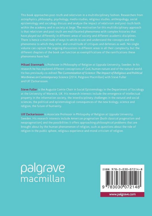 Produktbild: Relativism and Post-Truth in Contemporary Society