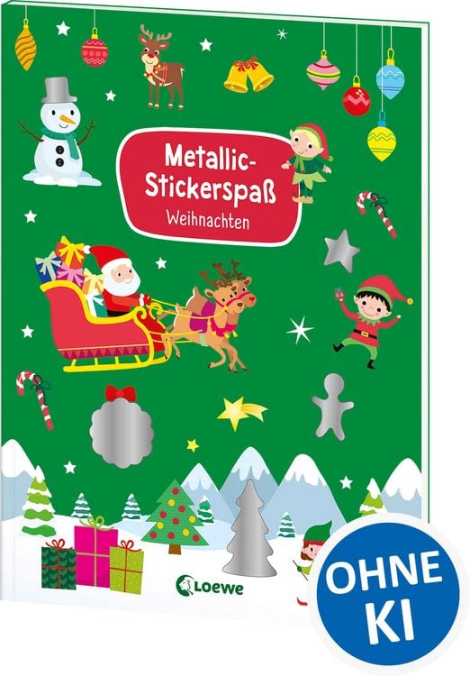 Produktbild: Metallic-Stickerspa&szlig; - Weihnachten