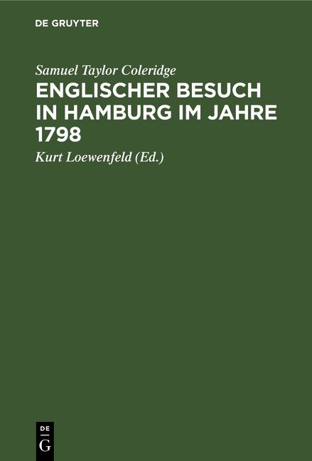 Produktbild: Englischer Besuch in Hamburg im Jahre 1798