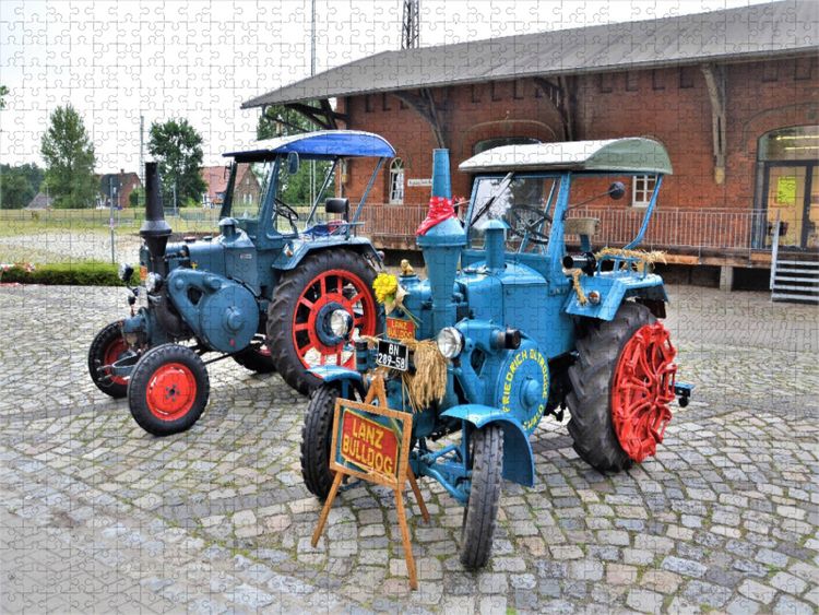 Produktbild: CALVENDO Puzzle 2 LANZ BULLDOG - D3506 A | 1000 Teile Lege-Gr&ouml;&szlig;e 64x48cm Foto-Puzzle f&uuml;r gl&uuml;ckliche Stunden