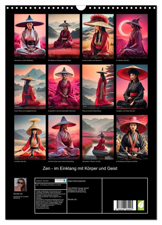 Produktbild: Zen - im Einklang mit K&ouml;rper und Geist (Wandkalender 2026 DIN A3 hoch), CALVENDO Monatskalender