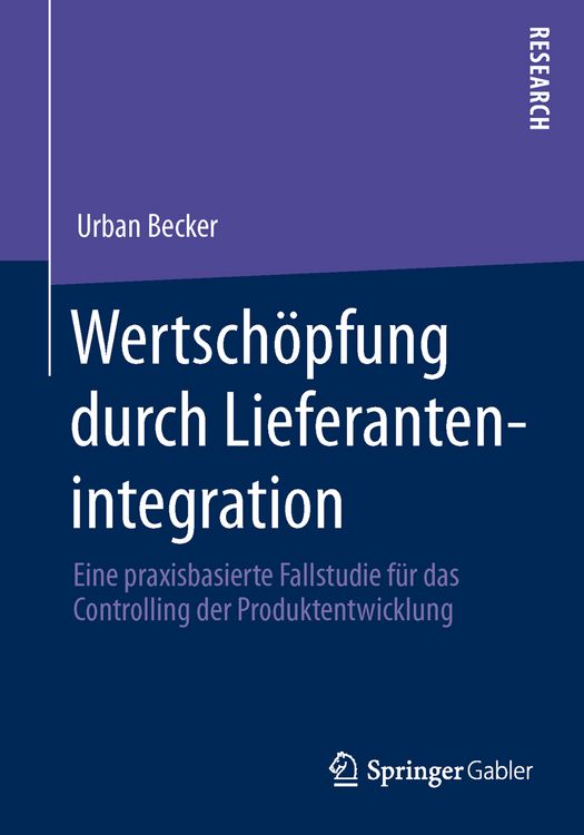 Produktbild: Wertsch&ouml;pfung durch Lieferantenintegration