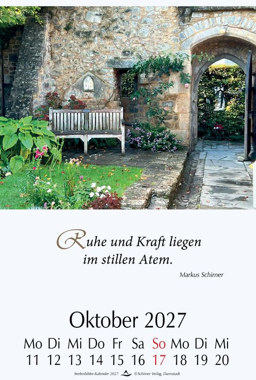 Produktbild: Seelenbilder-Kalender 2027