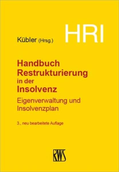 Produktbild: HRI - Handbuch Restrukturierung in der Insolvenz