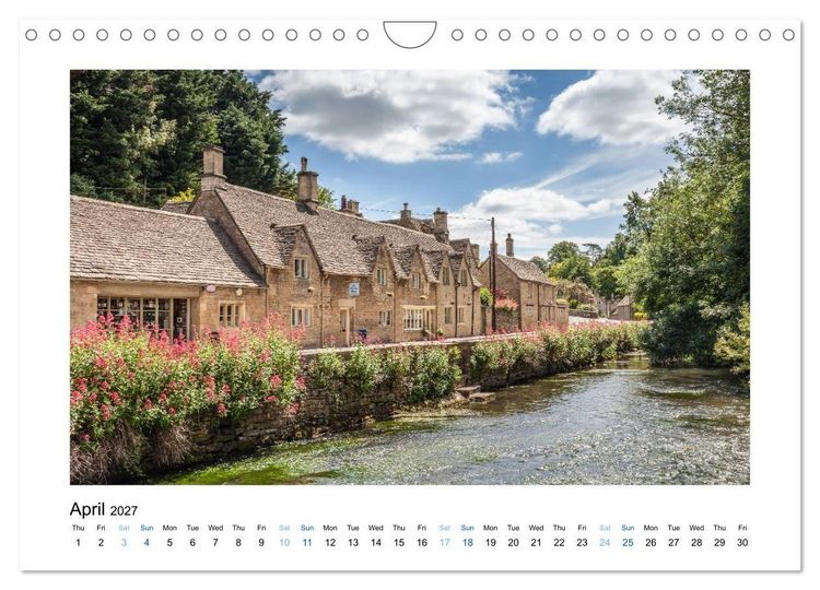 Produktbild: Cotswolds Gardens and Cottages (Wall Calendar 2027 DIN A4 landscape), CALVENDO 12 Month Wall Calendar