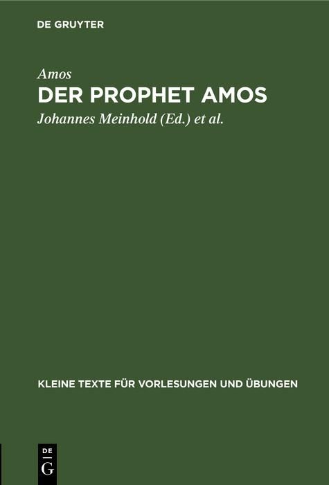 Produktbild: Der Prophet Amos
