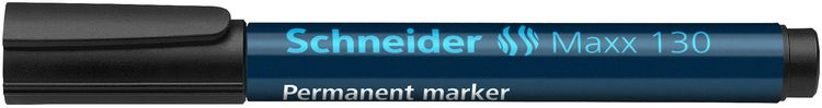 Produktbild: Schneider Permanent-Marker Maxx 130, schwarz, Rundspitze 1-3mm