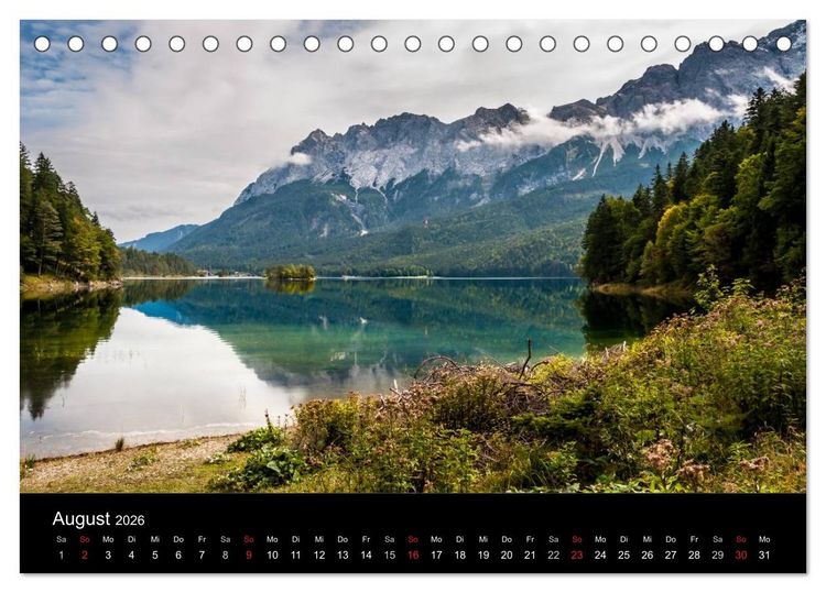 Produktbild: Traumlandschaft Werdenfelser Land - Teil II (Tischkalender 2026 DIN A5 quer), CALVENDO Monatskalender