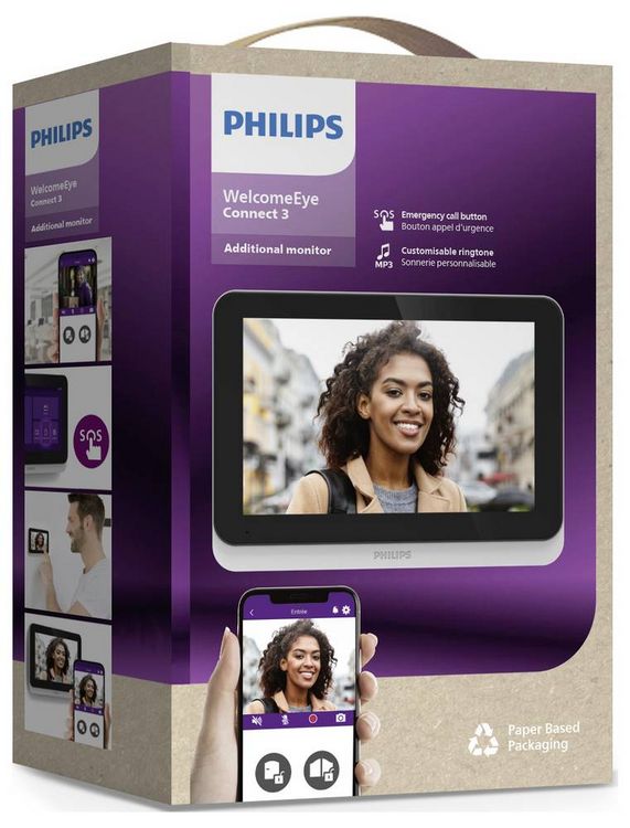 Produktbild: Philips T&uuml;rsprechanlagen-Zubeh&ouml;r Zusatz-Monitor