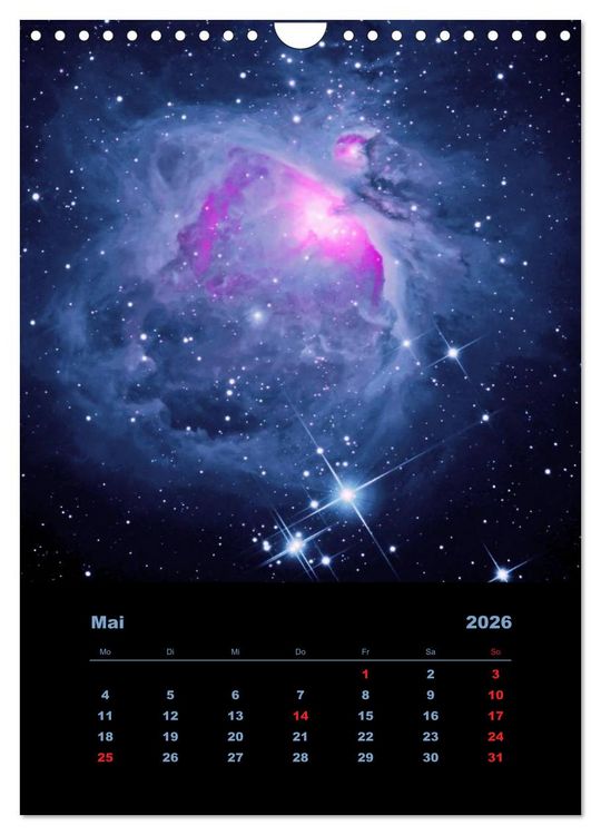 Produktbild: Wunderbares Universum (Wandkalender 2026 DIN A4 hoch), CALVENDO Monatskalender