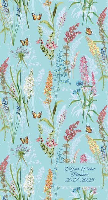 Produktbild: 2027-28 Blooms & Butterflies 2-Year Pocket Planner (24-Month Calendar)