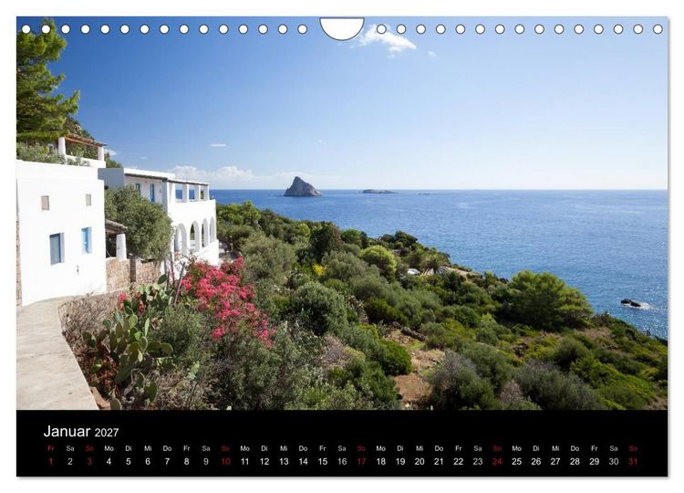 Produktbild: Liparische Inseln (Wandkalender 2027 DIN A4 quer), CALVENDO Monatskalender