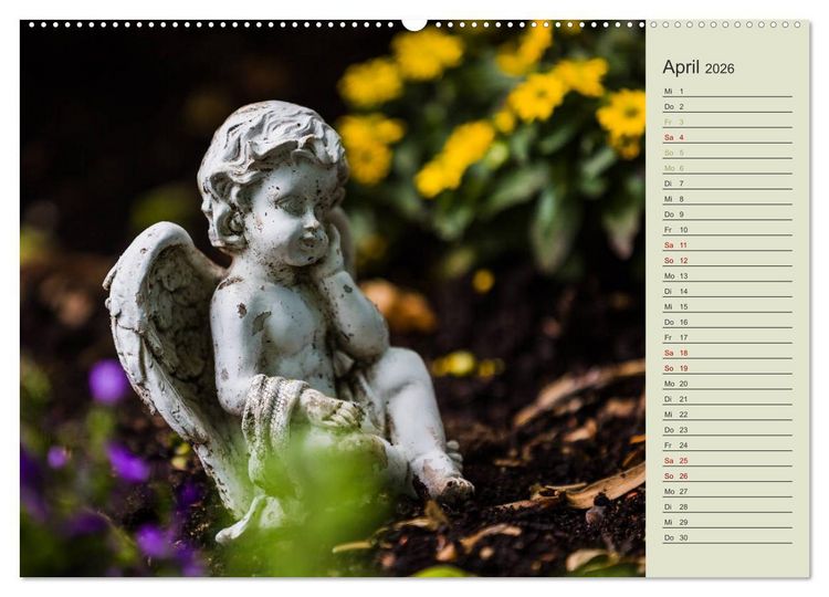 Produktbild: Engel - Begleiter f&uuml;r jeden Tag (Wandkalender 2026 DIN A2 quer), CALVENDO Monatskalender