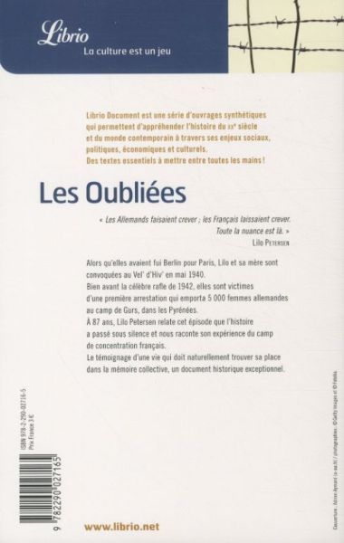Produktbild: Les oubli&eacute;es