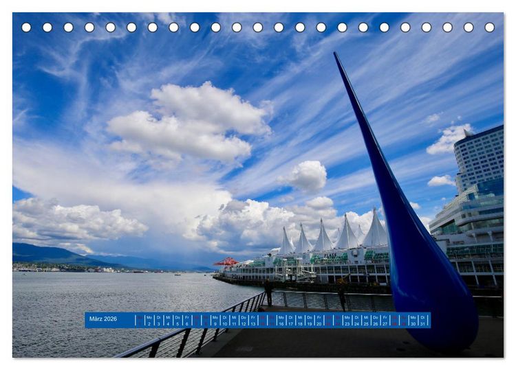 Produktbild: Vancouver - Tr&auml;umen zwischen Wolken und Meer (Tischkalender 2026 DIN A5 quer), CALVENDO Monatskalender