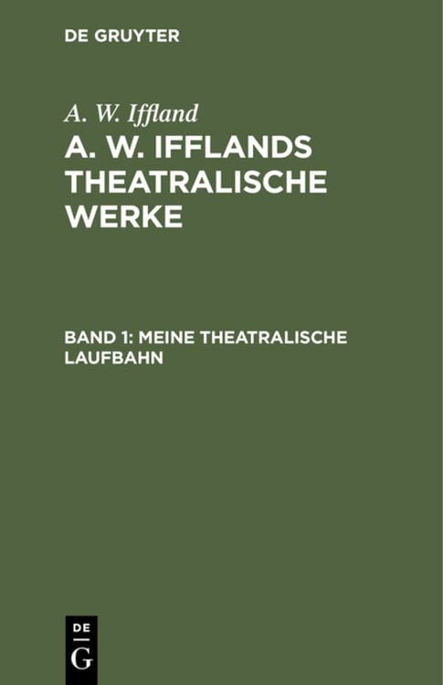 Produktbild: Meine theatralische Laufbahn