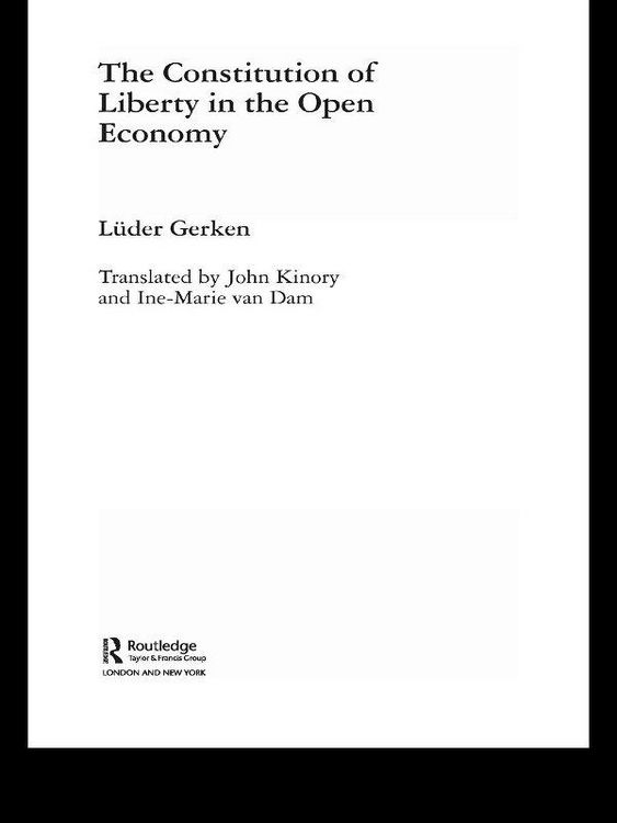 Produktbild: The Constitution of Liberty in the Open Economy