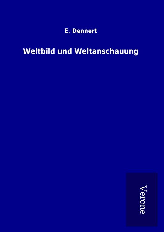 Produktbild: Weltbild und Weltanschauung