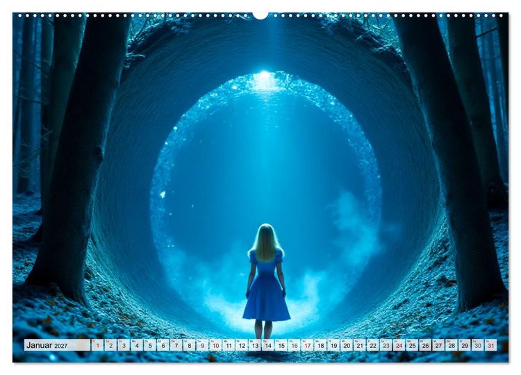 Produktbild: Alice &ndash; Eine Reise durch das Wunderland (Wandkalender 2027 DIN A2 quer), CALVENDO Monatskalender