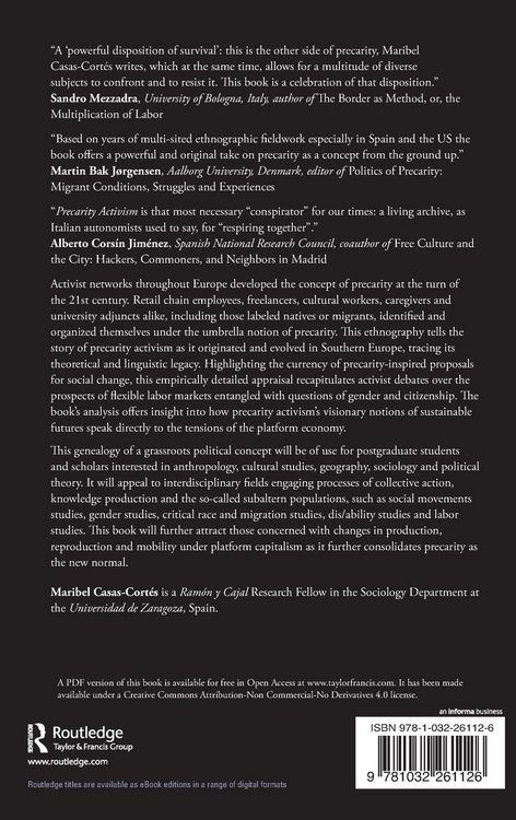 Produktbild: Precarity Activism