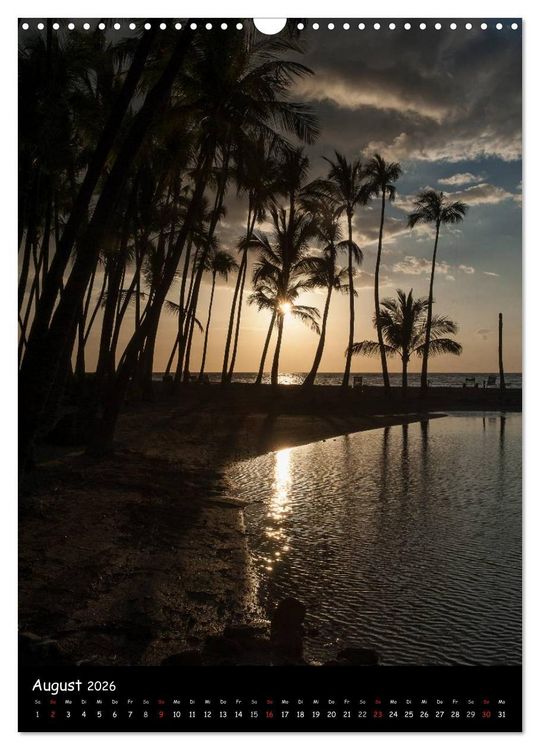 Produktbild: Hawaiian Sunsets (Wandkalender 2026 DIN A3 hoch), CALVENDO Monatskalender