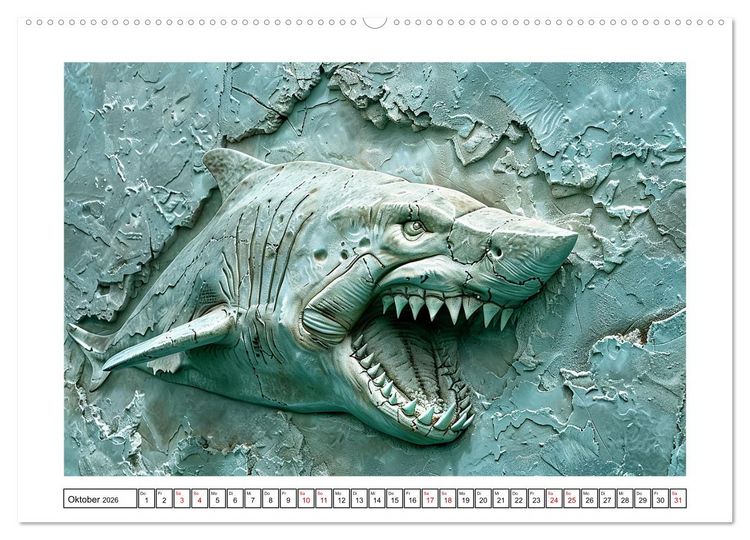 Produktbild: Wesen aus der Urzeit (Wandkalender 2026 DIN A2 quer), CALVENDO Monatskalender