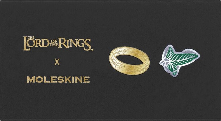 Produktbild: Moleskine Der Herr der Ringe Pins (2er-Set) Blatt und Ring