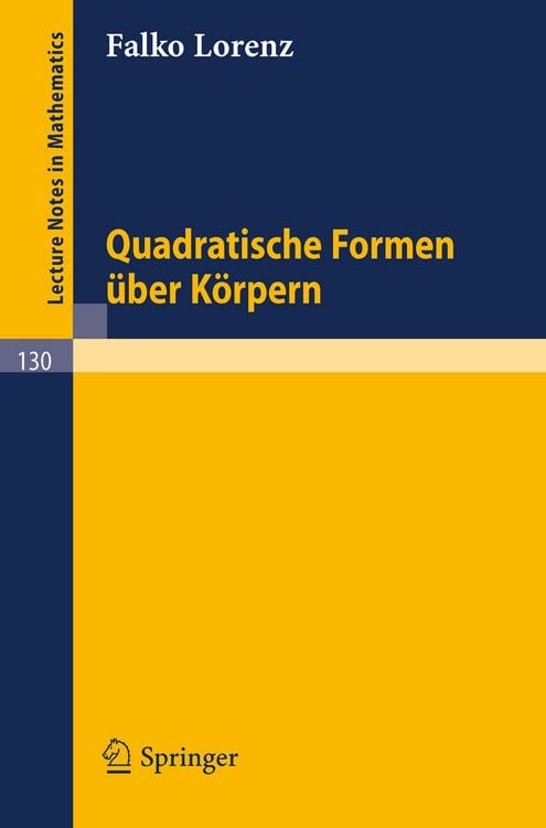 Produktbild: Quadratische Formen &uuml;ber K&ouml;rpern