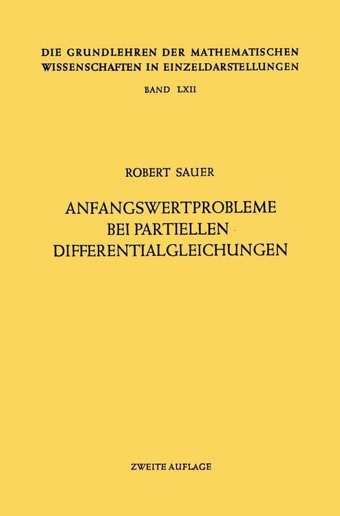 Produktbild: Anfangswertprobleme bei Partiellen Differentialgleichungen