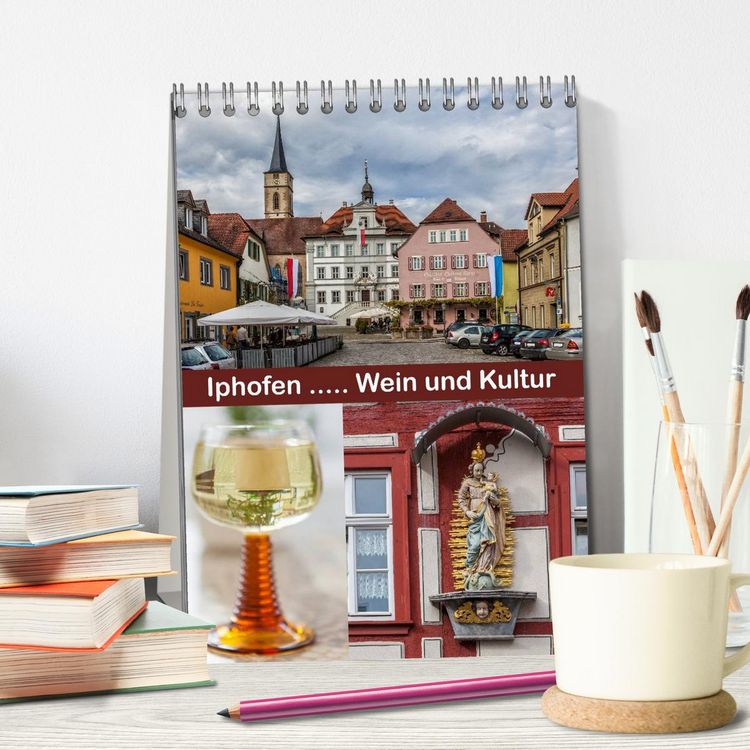 Produktbild: Iphofen - Wein und Kultur (Tischkalender 2026 DIN A5 hoch), CALVENDO Monatskalender