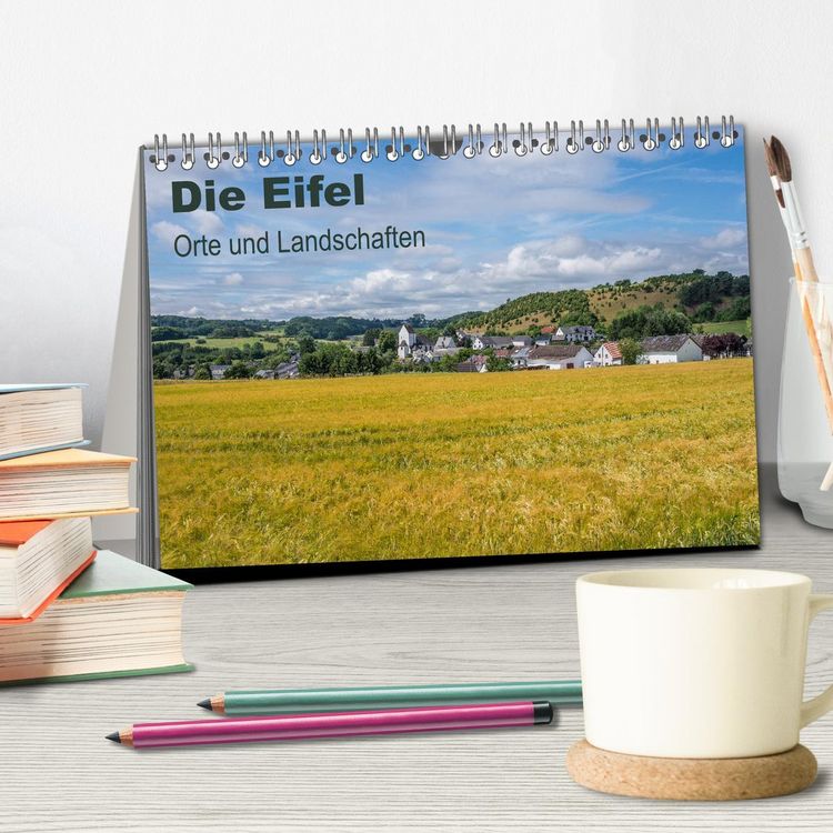 Produktbild: Die Eifel - Orte und Landschaften (Tischkalender 2026 DIN A5 quer), CALVENDO Monatskalender