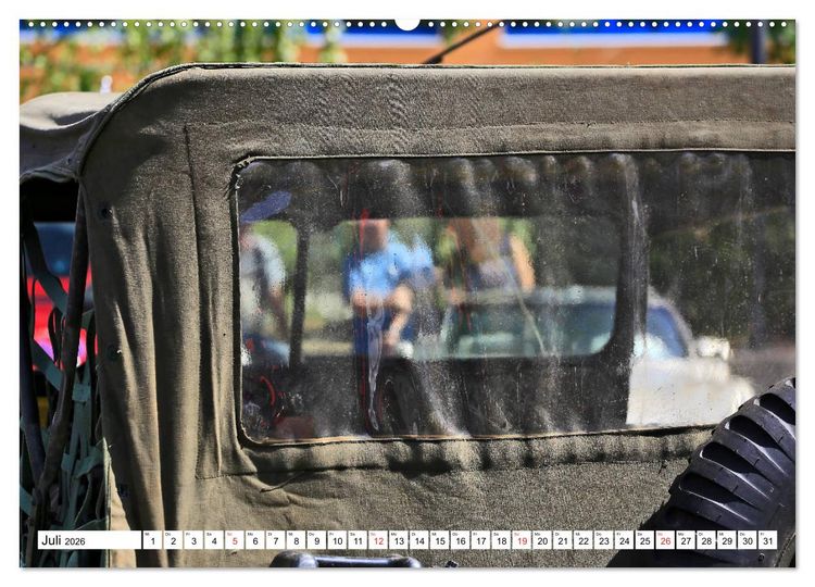 Produktbild: Willys Jeep im Detail vom Frankfurter Taxifahrer Petrus Bodenstaff (hochwertiger Premium Wandkalender 2026 DIN A2 quer), Kunstdruck in Hochglanz