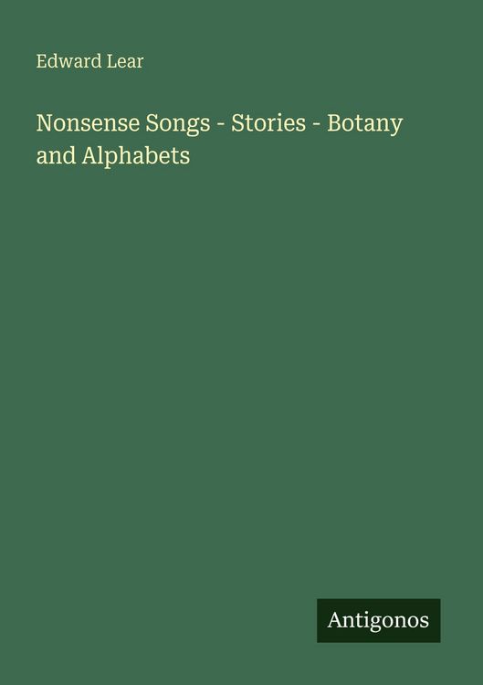 Produktbild: Nonsense Songs - Stories - Botany and Alphabets